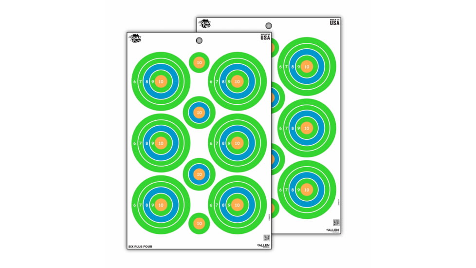 EZ-Aim Fun Group Paper Shooting Targets, 12inW x 18inH, 8-Targets, Multi, 15643