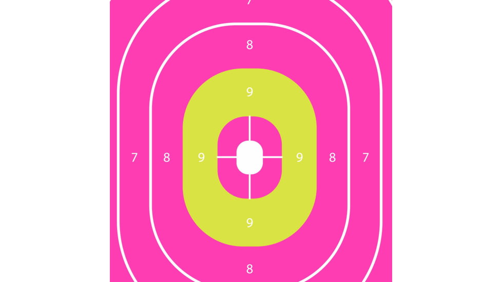 EZ-Aim Fun In The Pink Silhouette Paper Shooting Targets, 23inW x 35inH, 3-Pack, Multi, 15653