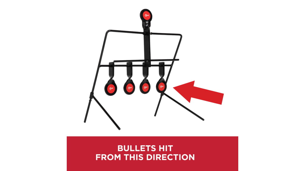 EZ-Aim Metal Resetting Target Set For Plinking, Black, 15285