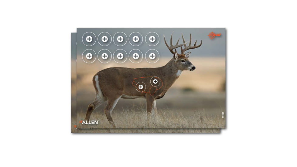 EZ-Aim Paper Four Color Whitetail Target, 25X35, 15286