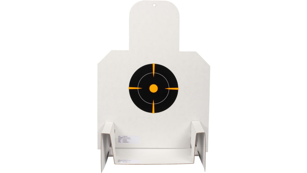 EZ-Aim Silhouette Splash Shooting Kit &amp; Target Stand, 6in Square Adhesive Targets, Black/Orange, 13.5W x 17.5H, 15379