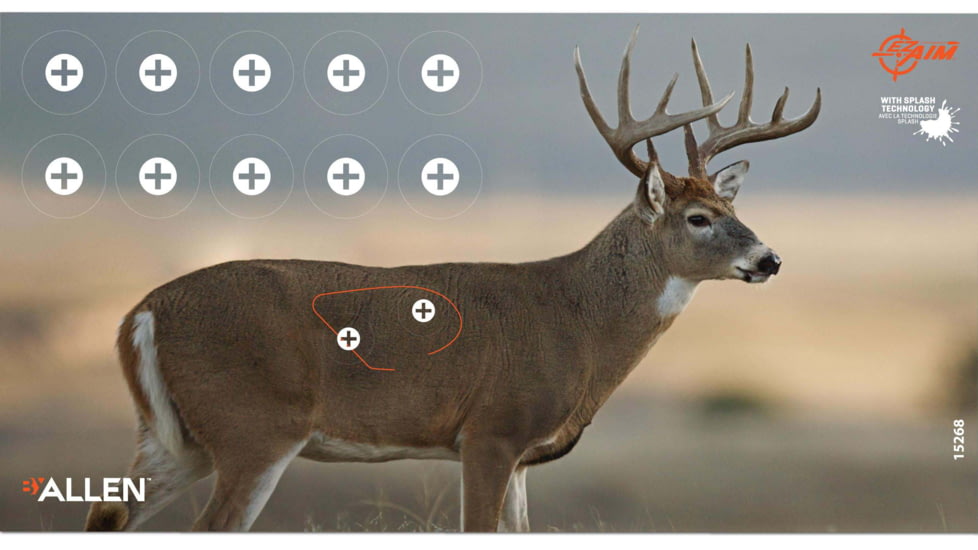EZ-Aim Splash Non-Adhesive Whitetail Target, Green, 13X24, 15268