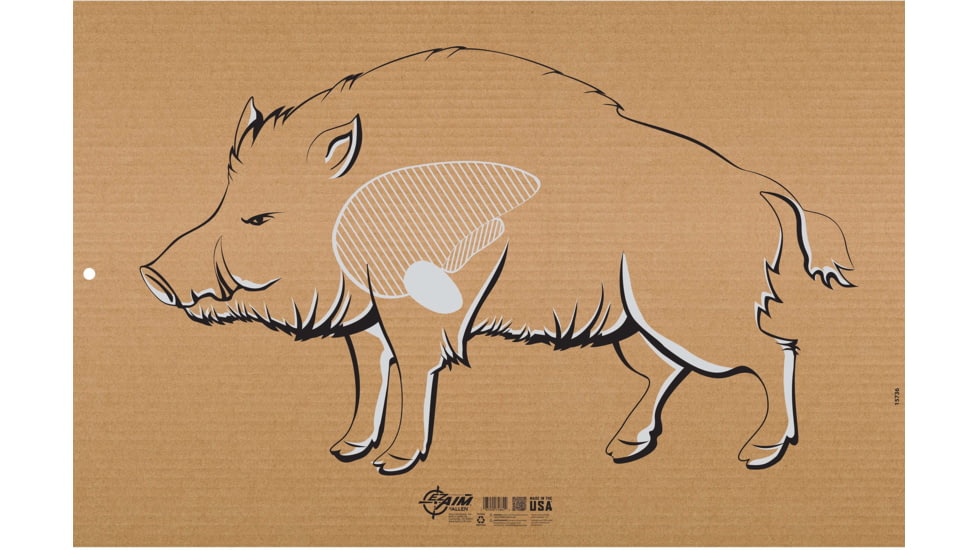 EZ-Aim Wild Boar Corrugated Silhouette Shooting Target, Appx. 35x 23,in Tan, 15730