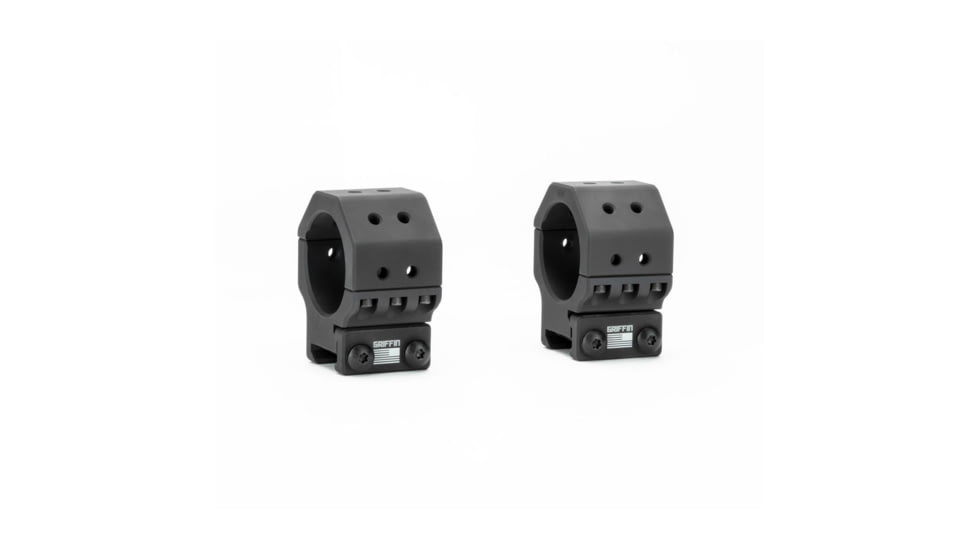 Griffin Armament SPRM Rings, 35mm, 1.16in height 0MOA, Black, SMR1.16H35MM
