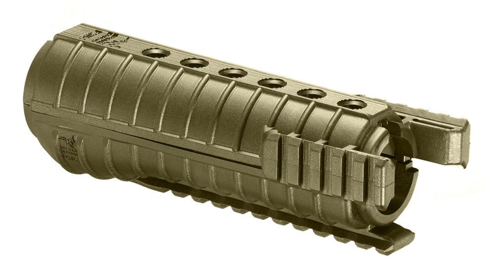FAB Defense AR-15 Polymer 3 Rail Handguard Gun Grip, Tan, FX-FGR3T