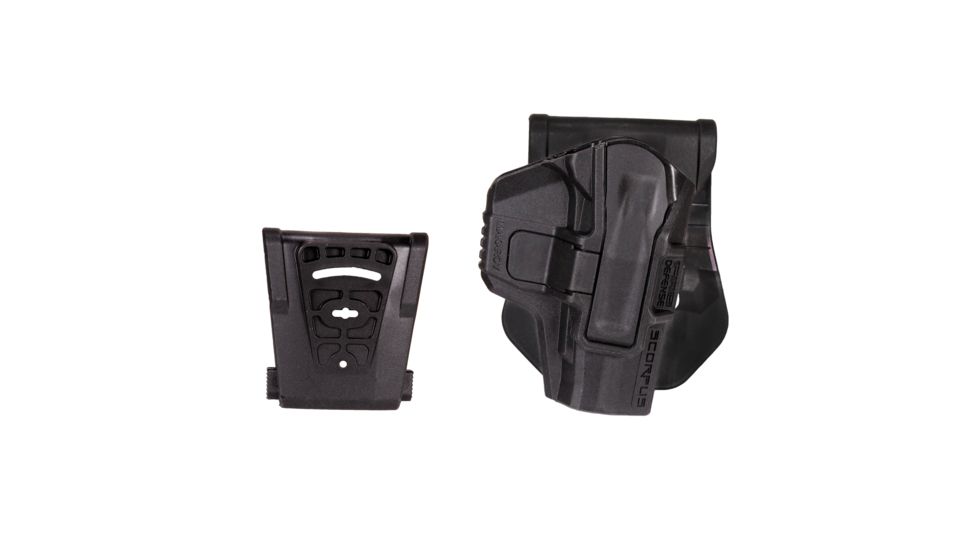 Scorpus M1 Holster w/Level 1 Retention, Swivel, Paddle/Belt, Right/Left, Makarov, Black, M1 MakarovS