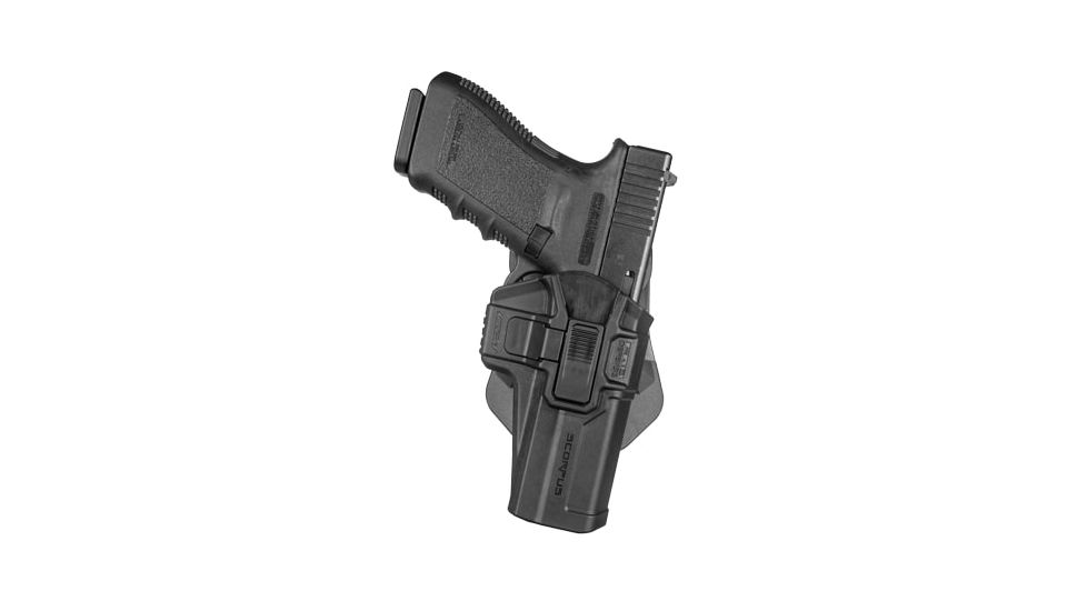 Scorpus M1 Holster w/Level 2 Retention, Paddle/Belt, Right/Left, Glock .45 caliber, Black M1 G-21R