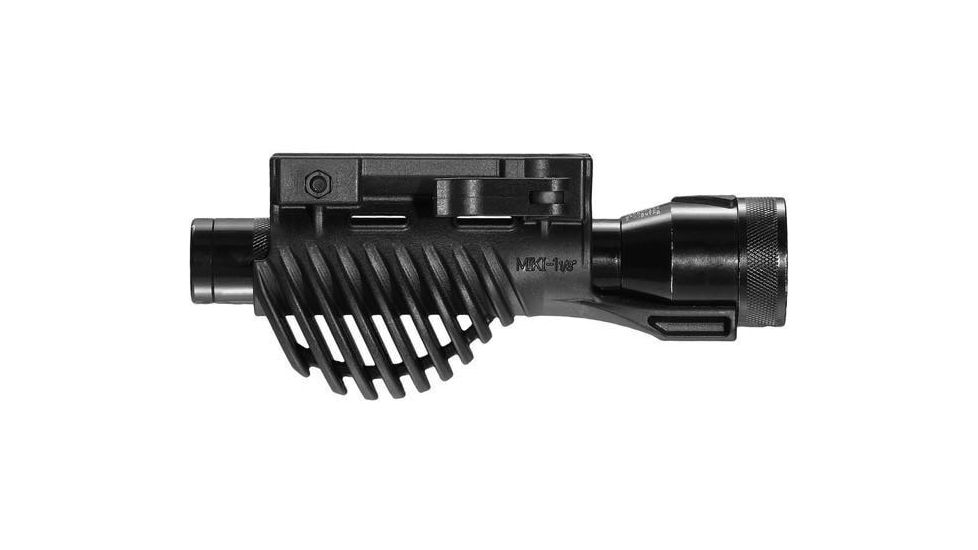 FAB Defense Tactical Horizontal Foregrip w/1in Weapon Light Adapter, Black, MIKI1, EDEMO1
