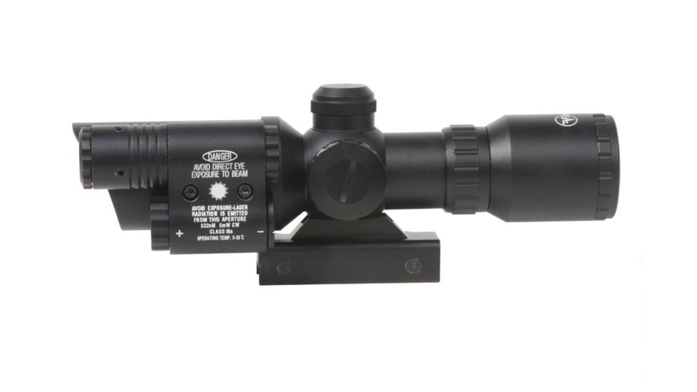 Factory DEMO Firefield 1.5-5 Rifle Scope with Attached Green Laser