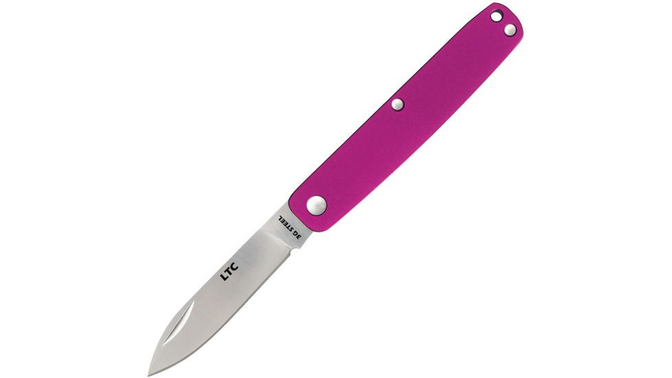 Fallkniven Legal To Carry Folder Purple Folding Knife,2in,Purple,Aluminum Handle FNLTCPU