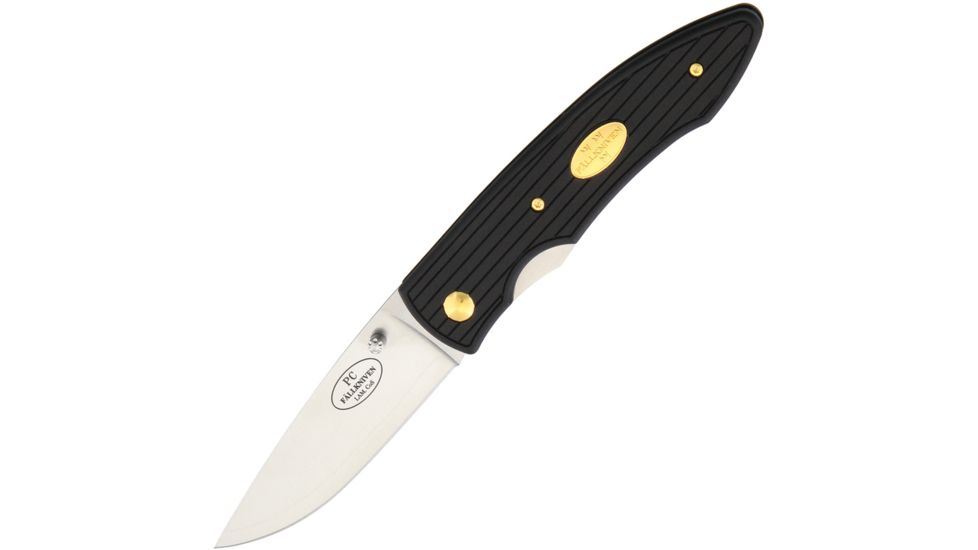 Fallkniven PCX Linerlock Folding Knife,3in,Standard Edge,Satin,Black,GRN Handle FNPCX