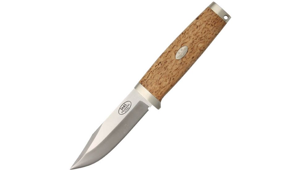 Fallkniven SK1, Curly Birch Handle, Plain, Leather Sheath FK-SK1L