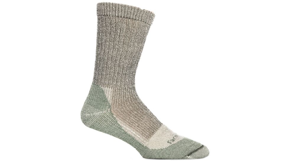 Farm To Feet Boulder Light Weight Crew Sock - Men's-Black/Sycamore-Large