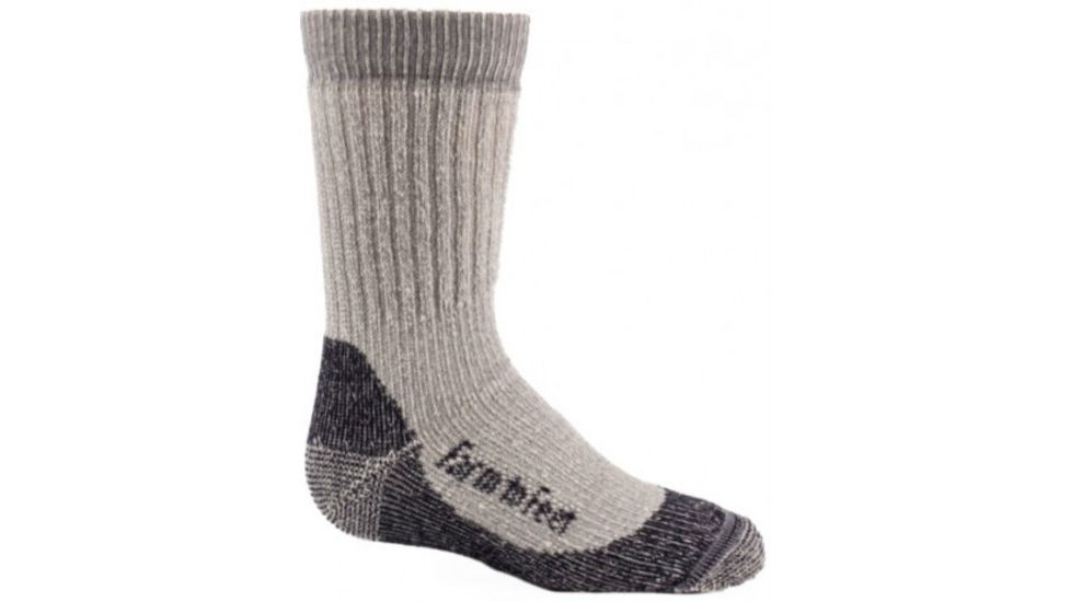 Farm To Feet NFZ Boulder Light Crew Hiking Sock - Kid's-US Blue-Large