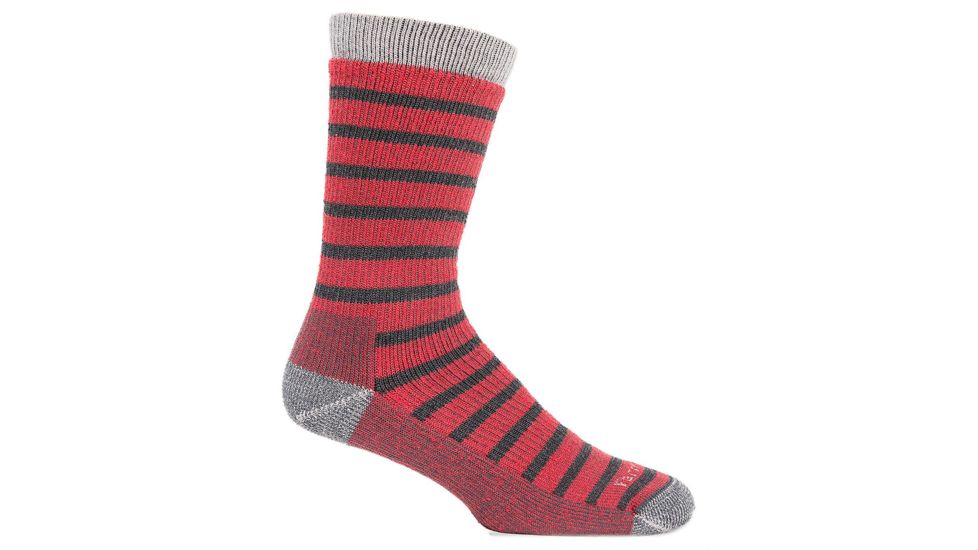 Farm To Feet Rock Springs Striped Traditional Hiker Sock - Men's-Formula One/Charcoal-X-Large