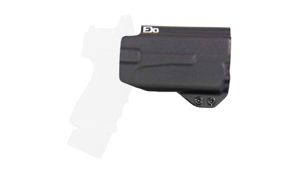 FDO Industries The Prodigy Lightbearing OWB Kydex Holster for Glock 19/19X/32/45 w/Olight PL-Mini 2 w/ Teklok and Optic cut, Black, 3427