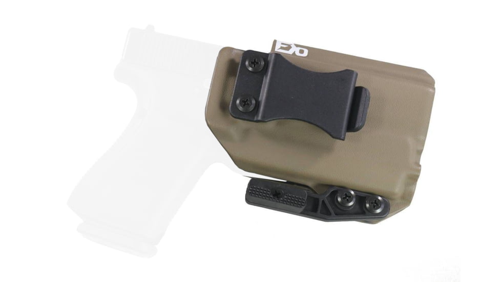 FDO Industries The Pyre Lightbearing IWB Kydex Holster for Glock 19/19X/32/45 w/Olight PL-Mini 2 w/claw and Optic cut, Flat Dark Earth, 2130