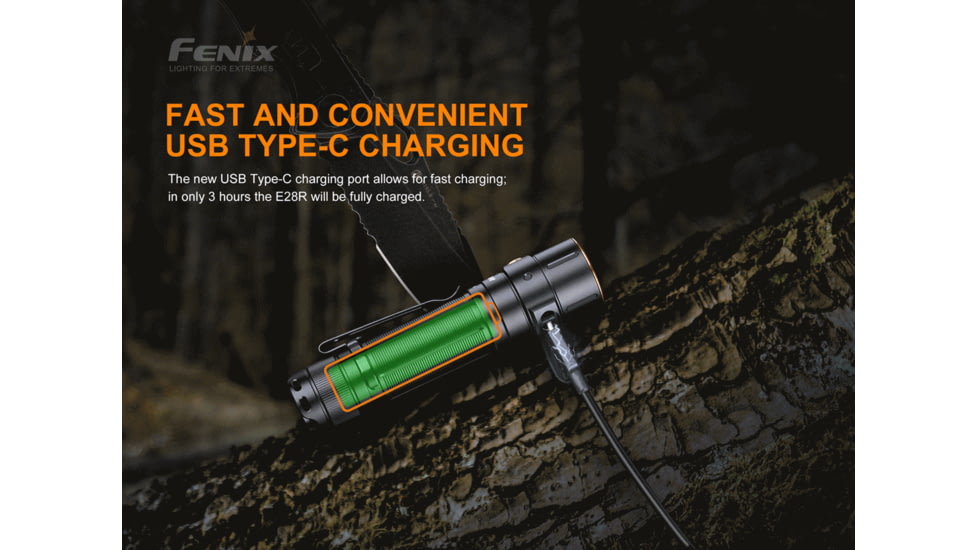 Fenix E28 R Rechargeable Flashlight, E28R