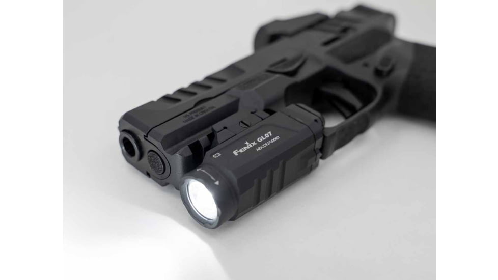 Fenix GL07, Weapon Light, White LED, 700 Lumens, 2.61 Long, Fits GLOCK and 1913 Rails, Includes Rechargeable 16340 Battery and USB Type-C Charging Cable