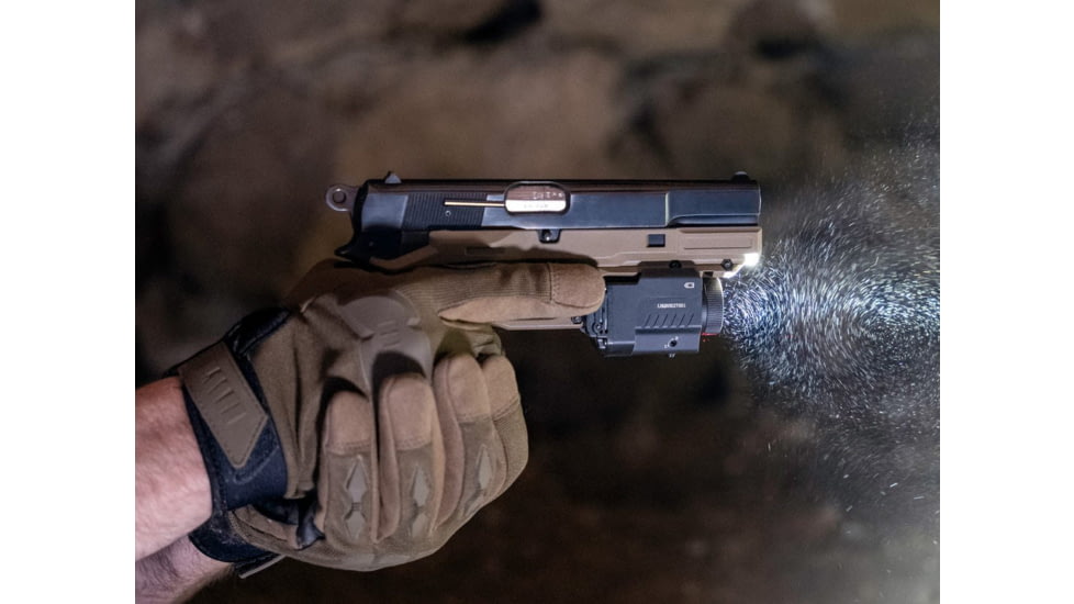 Fenix GL22, Weapon Light, White LED with Red Laser, 750 Lumens, 2.64 Long, Fits GLOCK and 1913 Rails, Includes Rechargeable 16340 Battery and USB Type-C Charging Cable