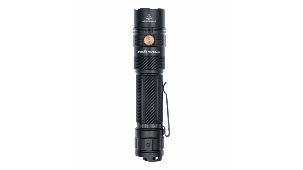 Fenix PD36R ACE, Flashlight, White LED, 3,000 Lumens, Anodized Finish, Black, Includes Rechargeable ARB-L21-5000 Battery and USB Type-C Charging Cable