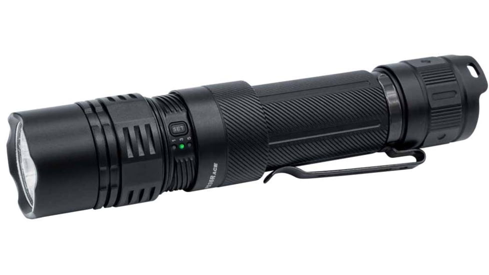 Fenix PD36R ACE, Flashlight, White LED, 3,000 Lumens, Anodized Finish, Black, Includes Rechargeable ARB-L21-5000 Battery and USB Type-C Charging Cable