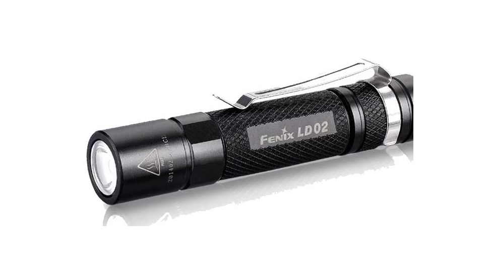 Fenix LD Series Flashlight w/battery 100 Lumens-black, black LD02E2BK-B