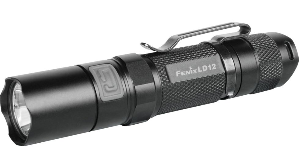 Fenix LD12 LED Flashlight w/ 115 Lumen CREE XP-G R5 LED, Uses 1xAA, Black FENIX-LD12-R5