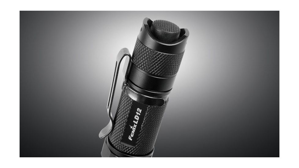 Fenix LED Flashlight with Battery, Black, 125 LD12G2BK-B