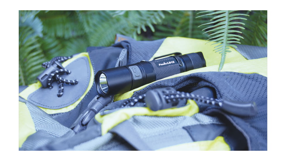 Fenix LED Flashlight with Battery, Black, 125 LD12G2BK-B