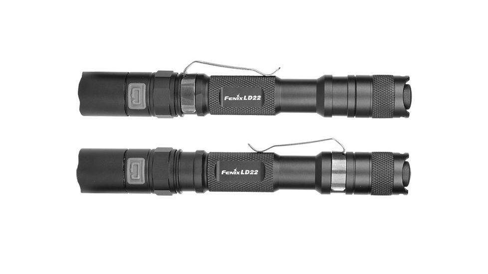 Fenix LED Flashlight with Battery, Black, 215 LD22G2BK-B