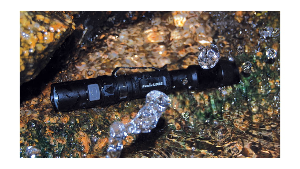 Fenix LED Flashlight with Battery, Black, 215 LD22G2BK-B