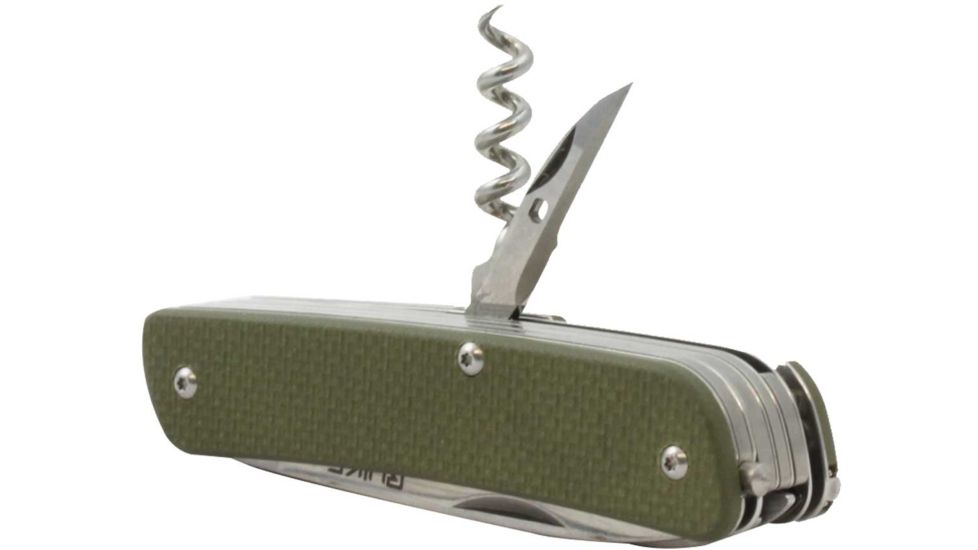 RUIKE M51 Multifunction Knife, 2.79in, 14C28N Stainless Steel, Clip Point, Plain Blade, Green, M51-G