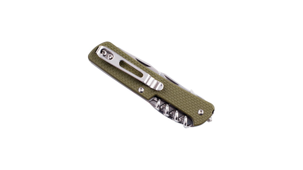 RUIKE M51 Multifunction Knife, 2.79in, 14C28N Stainless Steel, Clip Point, Plain Blade, Green, M51-G