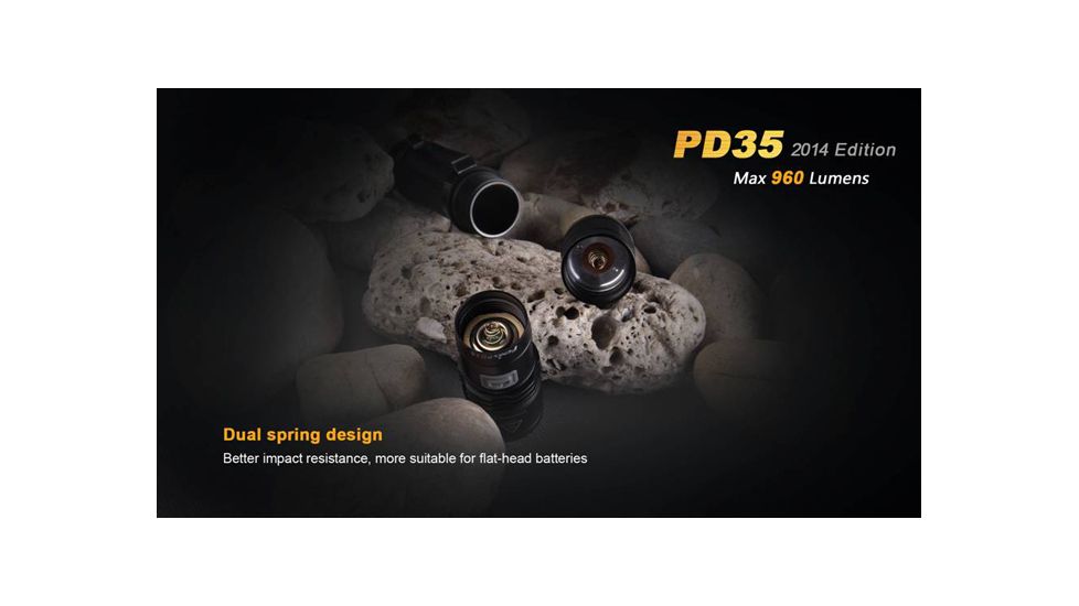 Fenix PD Series 960 Lumens Flashlight, Black PD35XLBK