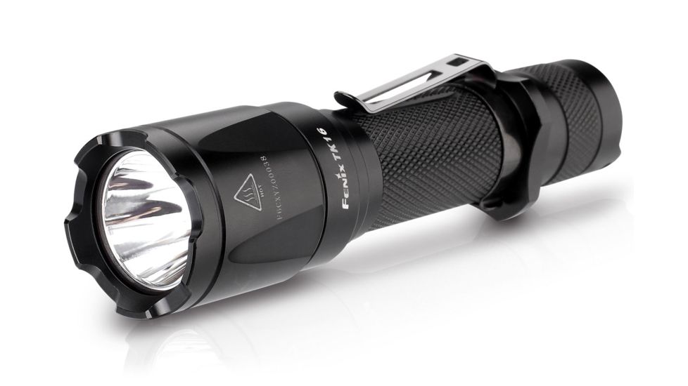 Fenix TK16 XM-L2 U2 Rechargeable LED Tactical Flashlight,Black,1000 Lumens TK16L2BK