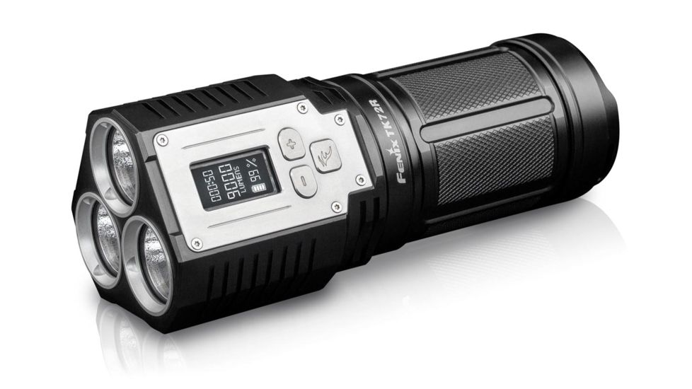 Fenix TK72R Rechargeable Flashlight, 9000 Lumens, Black TK72ROBK