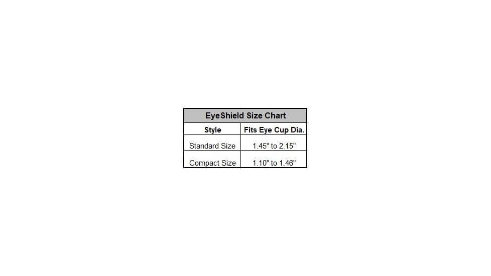 Field Optics Research 1 Pair Eyeshield, Standard, 1 pair, B001