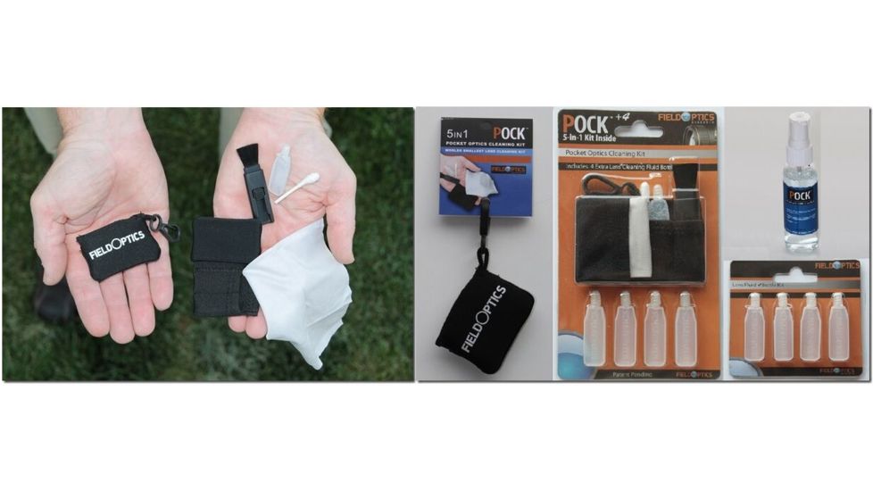 Field Optics Research Pocket Optics Cleaning Kit Hang Tag, Black, P001