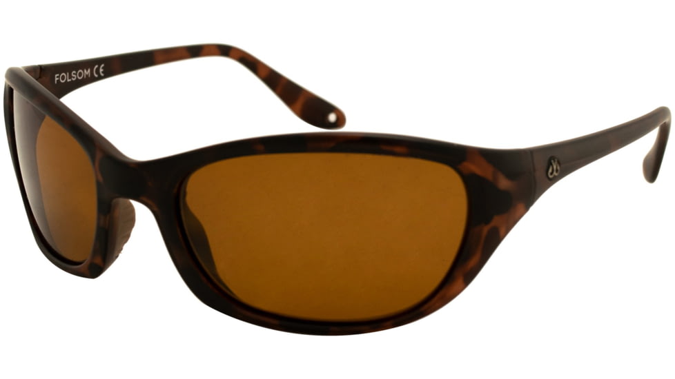 Filthy Anglers Folsom Sunglasses, Matte Tortoise Frame, Brown Polarized Lens, FOLMTR03P