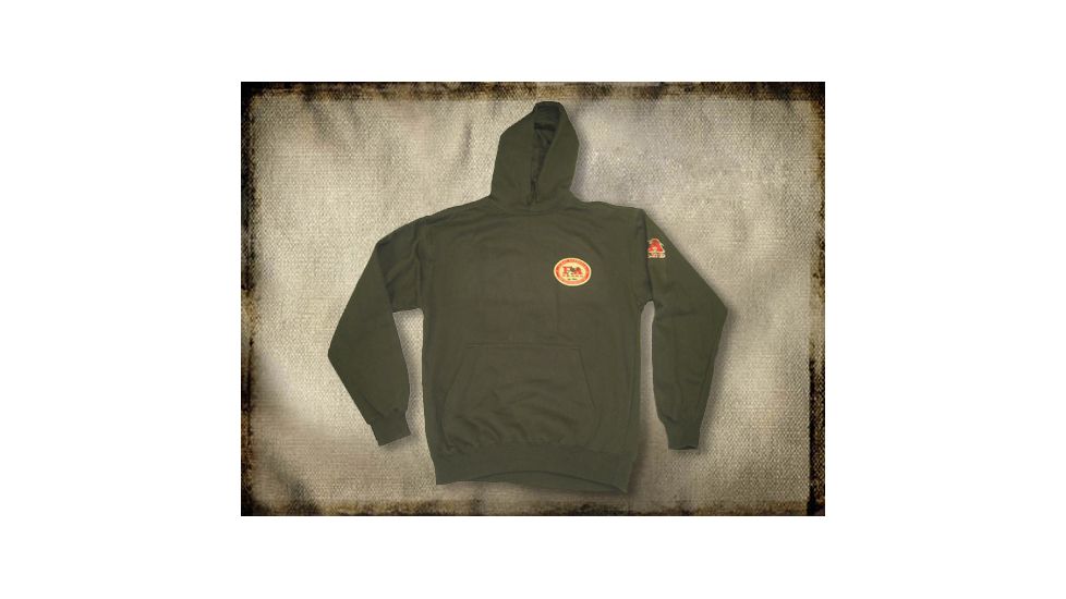 Final Approach Olive Hooded Sweatshirt, Color: Olive