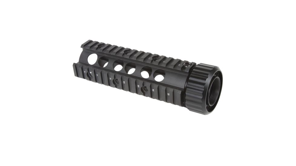 Firefield Carbine 6.9in Free Float Quad Rail, Black - FF34004