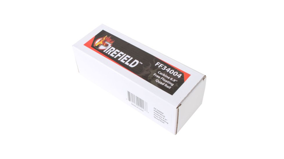 Firefield Carbine 6.9in Free Float Quad Rail, Black - FF34004
