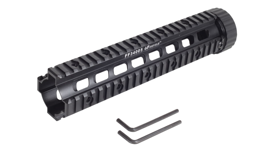 Firefield Rifle 10.25in Free Floating Quad Rail, Black - FF34005