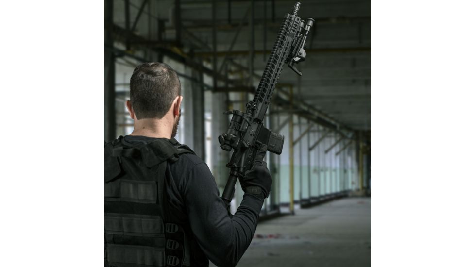 EDEMO Firefield Stronghold Bipod w/Lever, 6-9in, Black, FF34026, EDEMO3