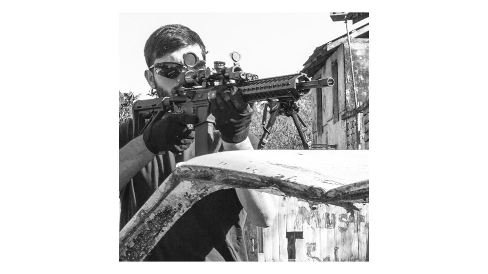 EDEMO Firefield Stronghold Bipod w/Lever, 6-9in, Black, FF34026, EDEMO3