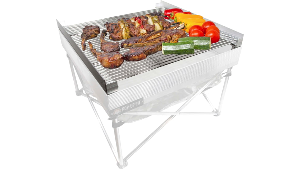 Fireside Outdoor Quad-Fold Grilling Grates For Pop-Up Fire Pit, 24 in, CDGG24-QUAD