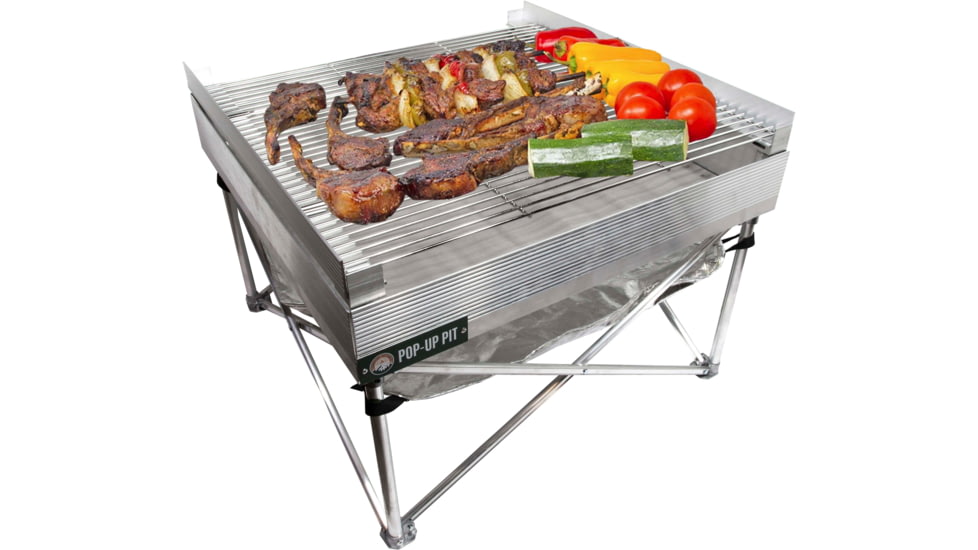 Fireside Outdoor Quad-Fold Grilling Grates For Pop-Up Fire Pit, 24 in, CDGG24-QUAD