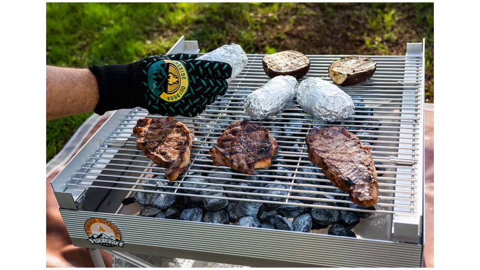 Fireside Outdoor Quad-Fold Grilling Grates For Pop-Up Fire Pit, 24 in, CDGG24-QUAD