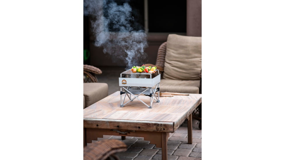 Fireside Outdoor Trailblazer Portable Fire Pit &amp; Grill, 12 in, CB005